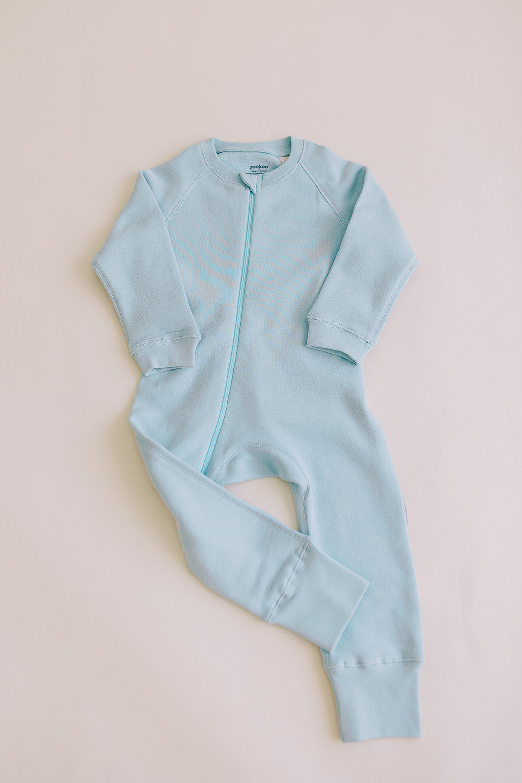 ORGANIC FLEECE ZIPPER ROMPER COTTON