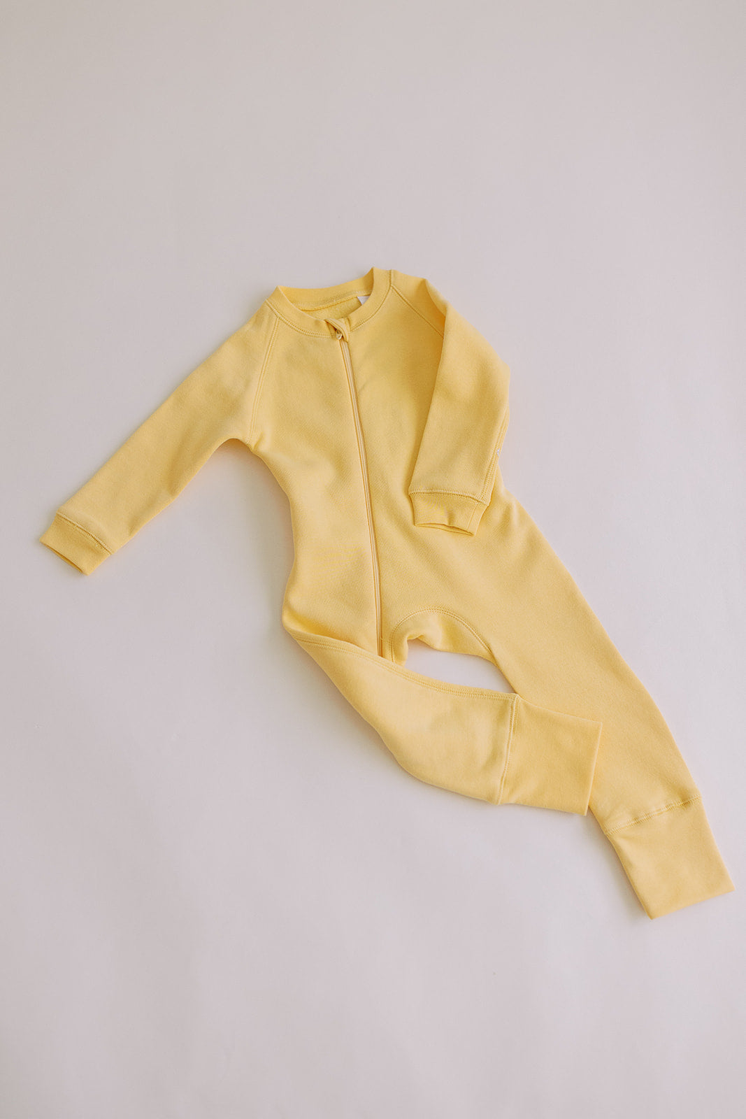 ORGANIC FLEECE ZIPPER ROMPER COTTON