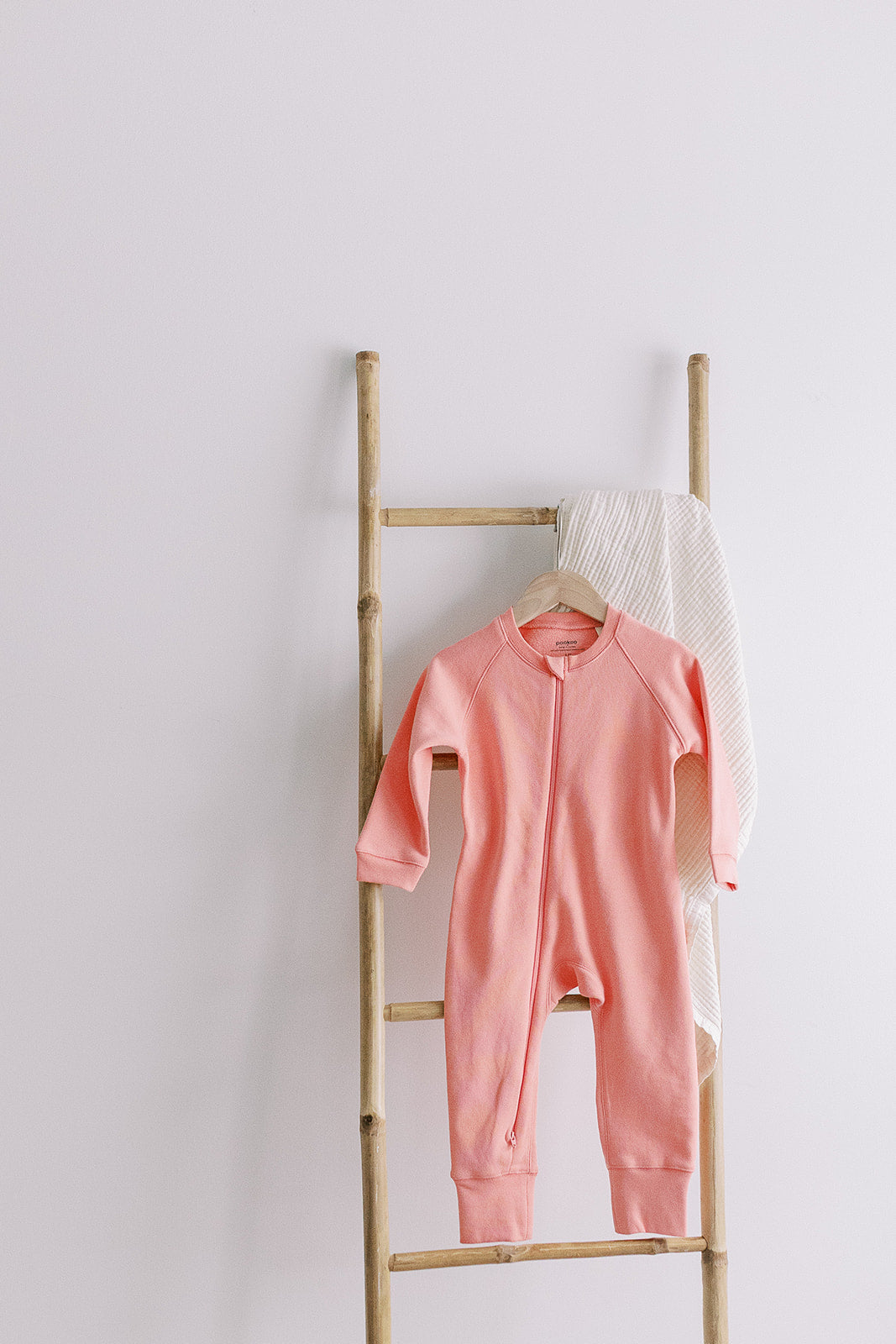 ORGANIC FLEECE ZIPPER ROMPER COTTON