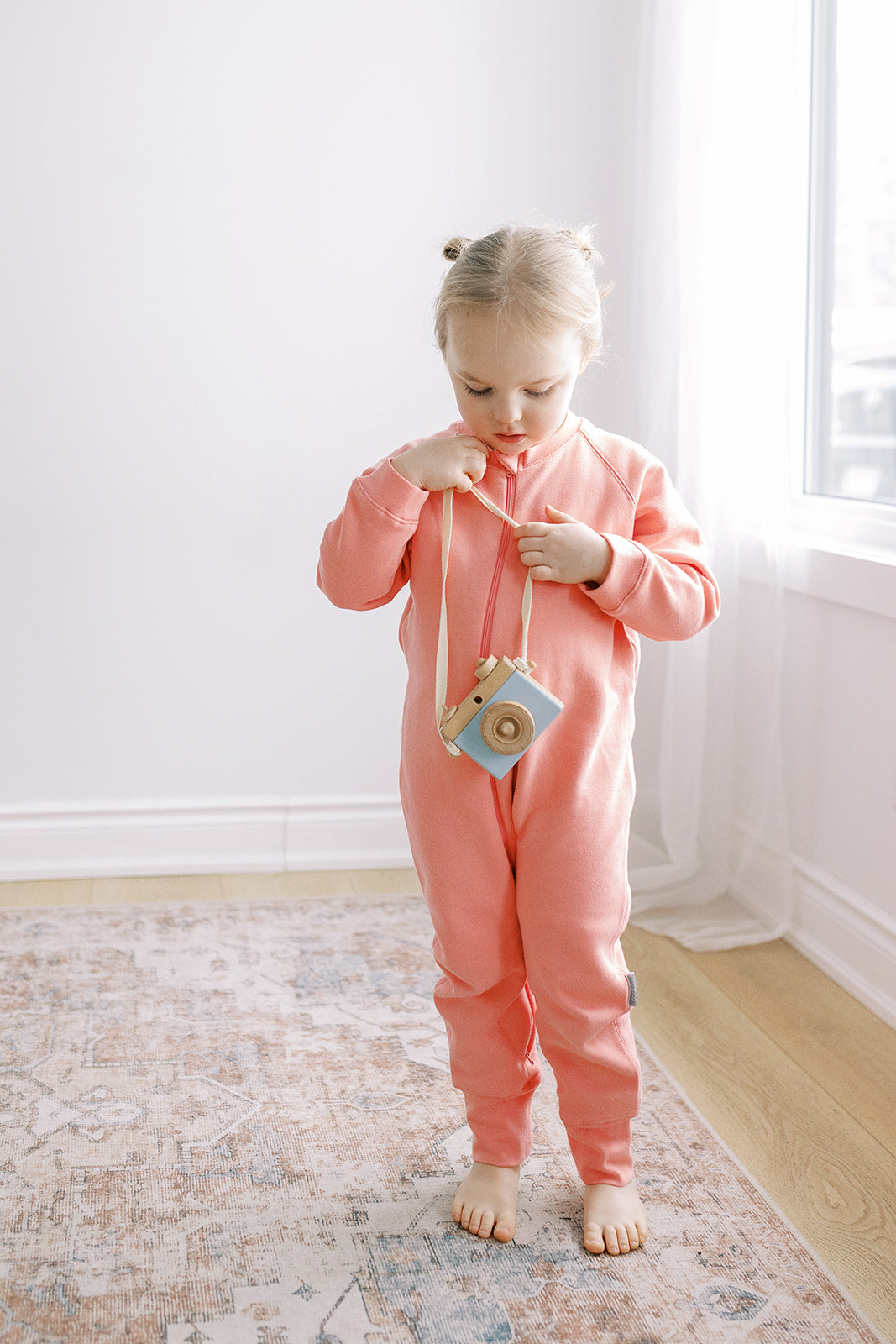 ORGANIC FLEECE ZIPPER ROMPER COTTON