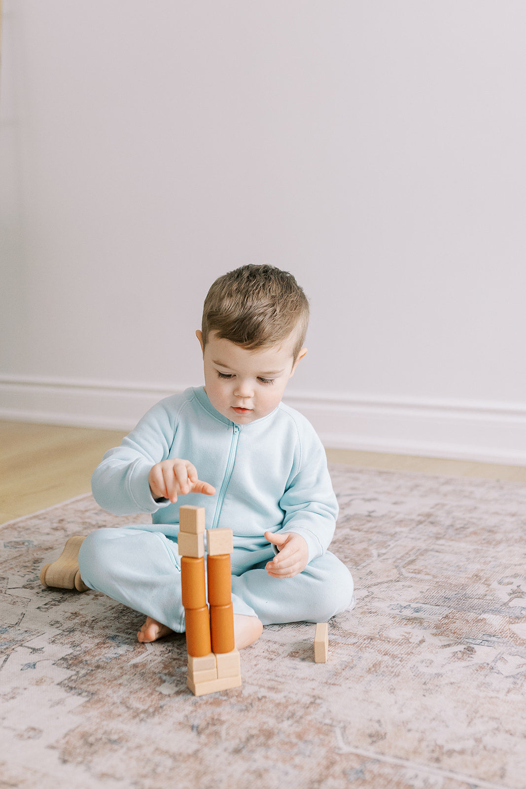ORGANIC FLEECE ZIPPER ROMPER COTTON