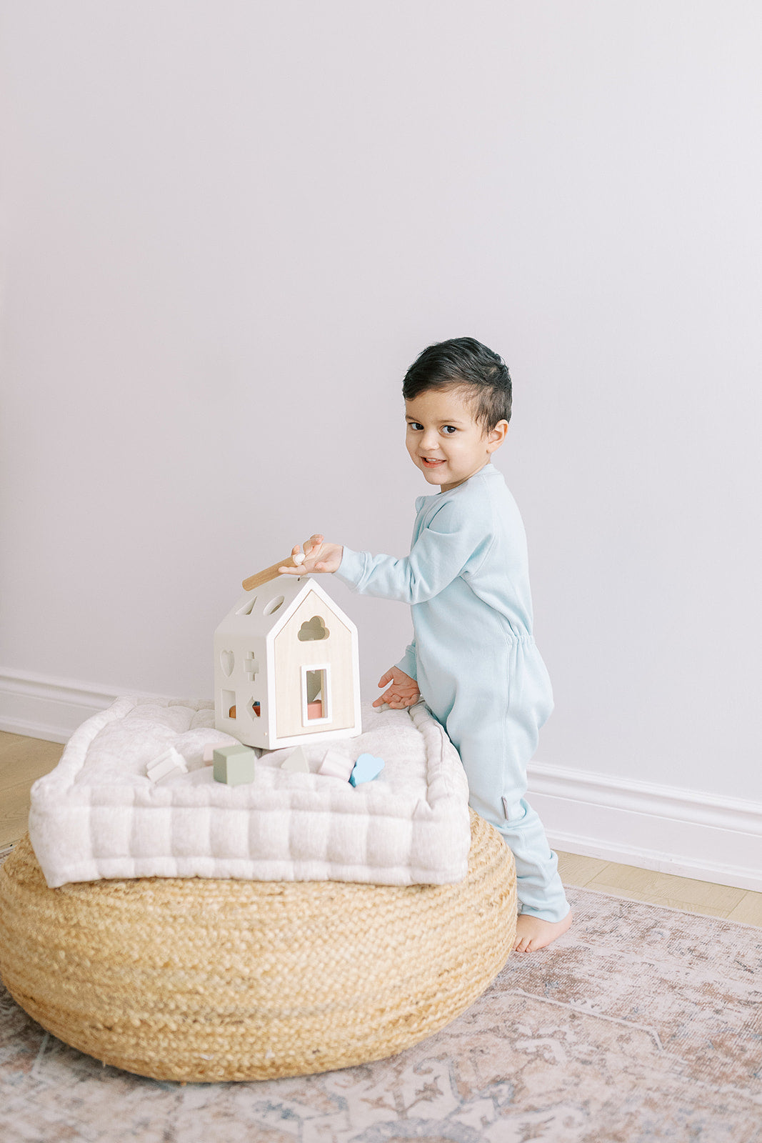 ORGANIC FLEECE ZIPPER ROMPER COTTON