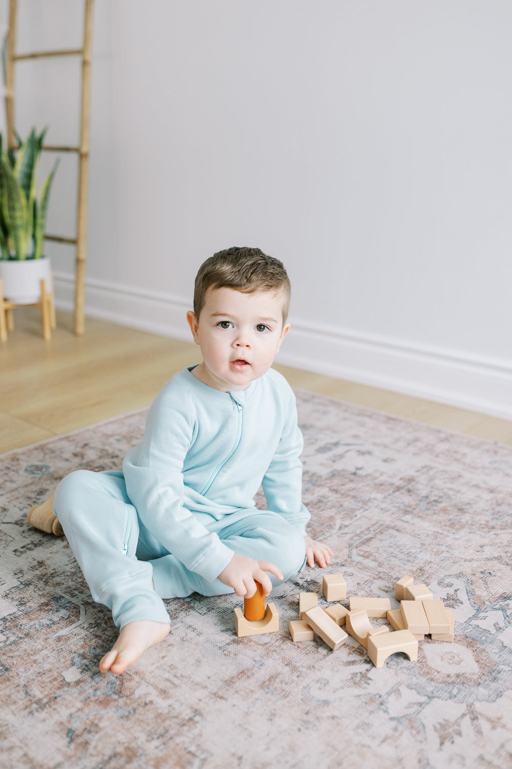 ORGANIC FLEECE ZIPPER ROMPER COTTON